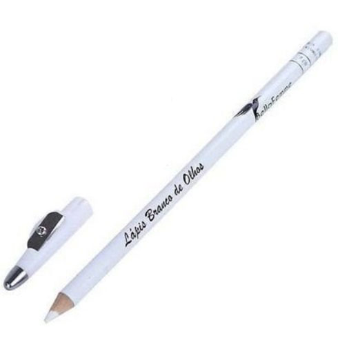 Lápis para Olhos Com Apontador Bella Femme - Cor: Branco-0