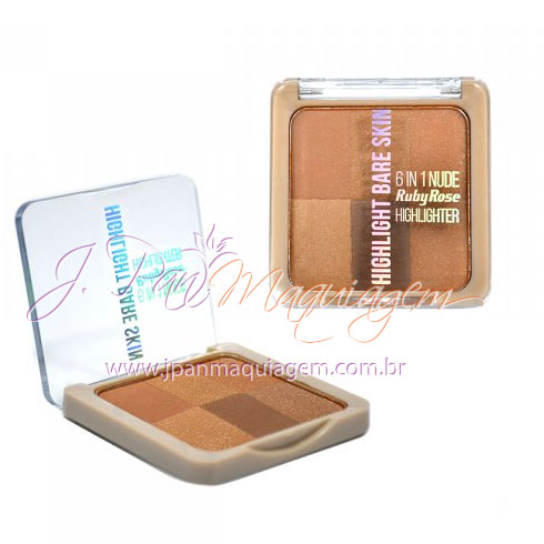 HB-7214-4 Pó 6 IN 1 NUDE HIGHLIGHTER Ruby Rose-0