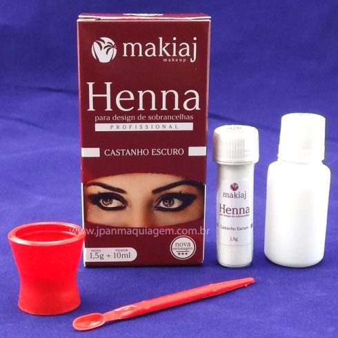 Henna Sobrancelha Profissional Makiaj - Castanho Escuro-0