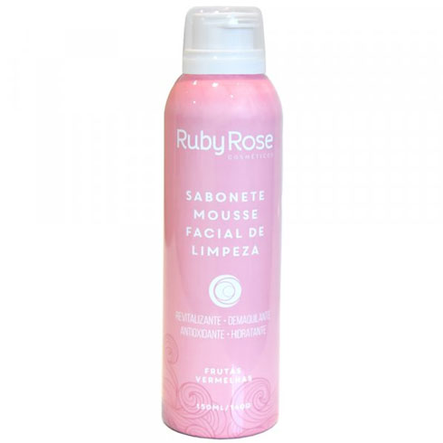 HB-321 Sabonete Mousse Facial de Limpeza Ruby Rose - Fruta Vermelhas-0