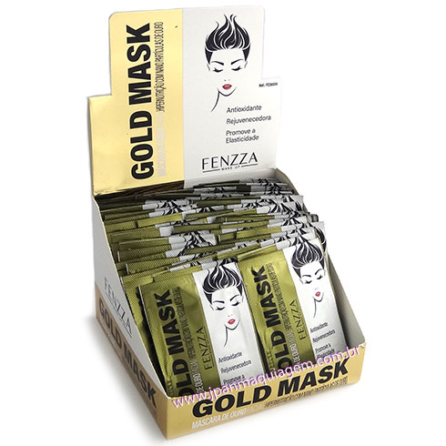 FZ38004 Máscara Facial Gold - FENZZA Box/50 - VAL 11/22-0