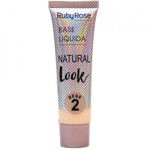 Base Líquida Natural Look Ruby Rose - Cor: Bege 2-0
