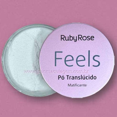 HB-7224 - Pó Translúcido Matificante Feels - Ruby Rose-0