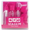 AKM20902-Pink - Kit de Frascos p/ Viagem - Jacki Design-0