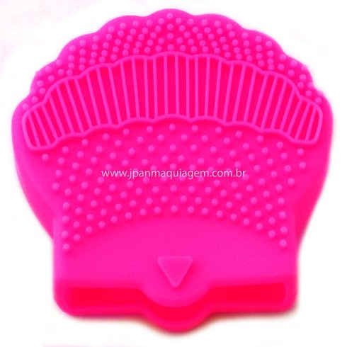 Esponja de Silicone para Limpeza de Pincéis Concha J.Pan - Cor: Pink-0