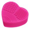 Esponja de Silicone para Limpeza de Pincéis Coração J.Pan - Cor: Pink-0