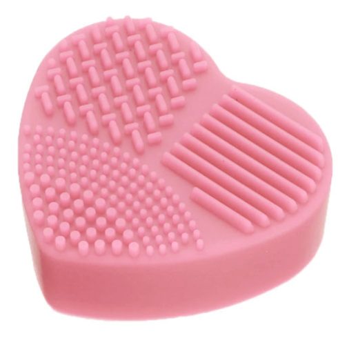 Esponja de Silicone para Limpeza de Pincéis Coração J.Pan - Cor: Rosa-0