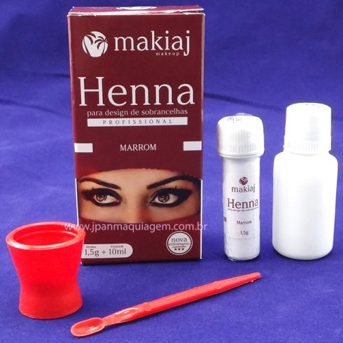 Henna Sobrancelha Profissional Makiaj - Marrom-0