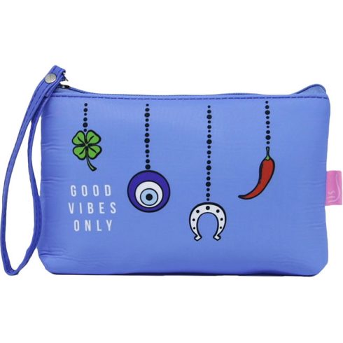 Necessaire Good Vibes Only Qualis - Cor: Azul-0